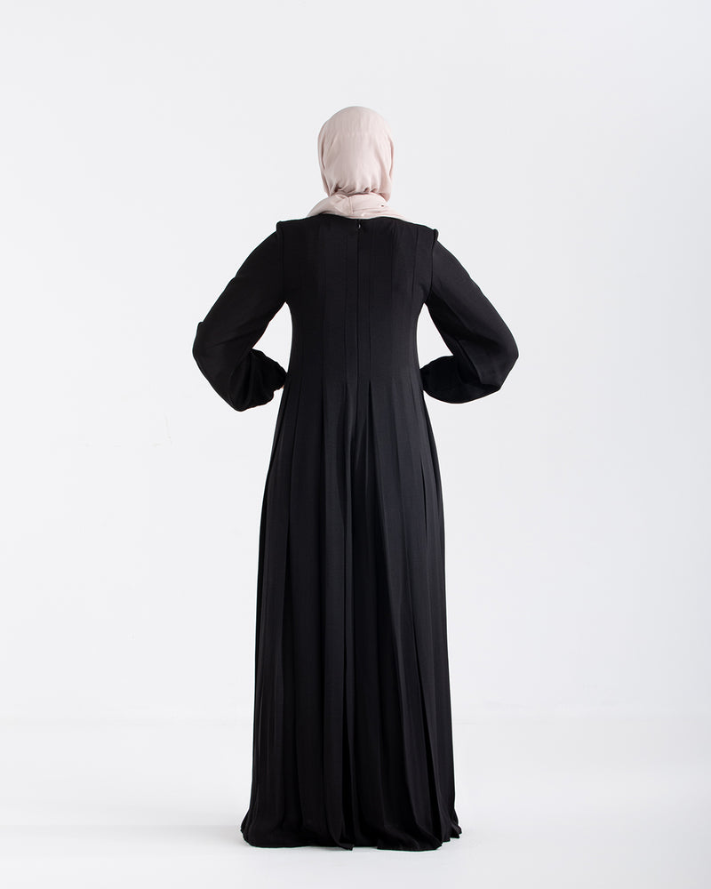 Pleated Jumpsuit Black C150